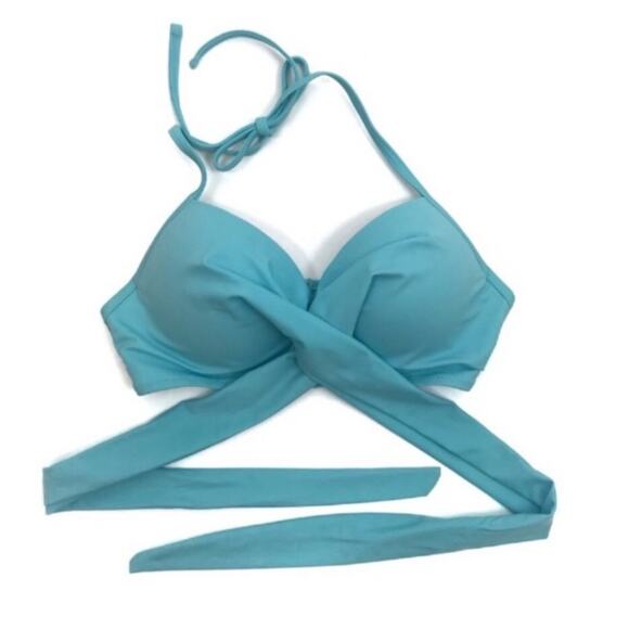 Cupshe Size Small Hook and Tie Padded Bikini Top - Picture 3 of 9